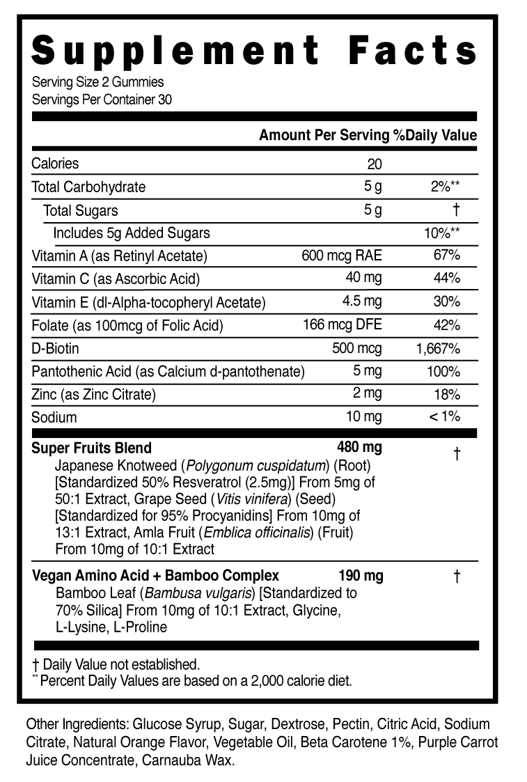 Private Lable SUPERFRUITS Vitamins