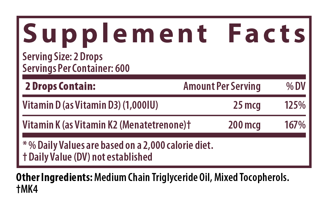 Private Lable VITAMIN D K2 Vitamins